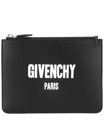 11th Anniversary Logo Printing Small Clutch Bag BK06071562 001 - GIVENCHY - BALAAN 1