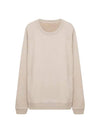 Pocket Back Logo Crew Neck Sweatshirt Beige - TEN C - BALAAN 1