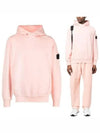 Shadow Project Embroidery Cotton Fleece Hoodie Pink - STONE ISLAND - BALAAN 2