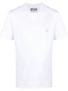 Star Collection Silver Glitter Short Sleeve T-Shirt White - GOLDEN GOOSE - BALAAN 1