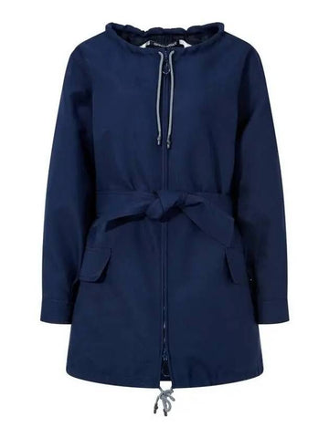 Women s Belted Drawstring Coat Navy 271493 - GIORGIO ARMANI - BALAAN 1