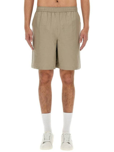 Fred Perry Cotton Bermuda Shorts - FRED PERRY - BALAAN 1