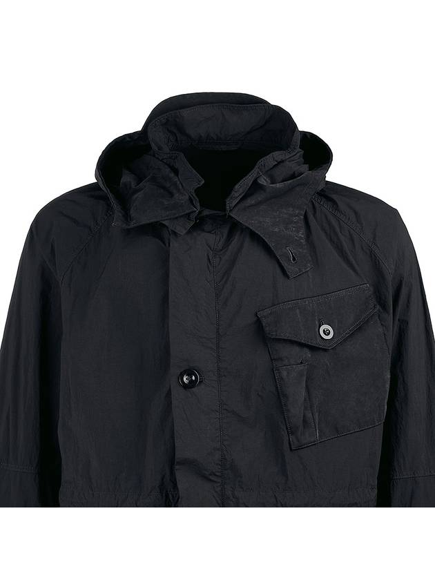 Mid-Layer Hooded Jacket Black - TEN C - BALAAN 5