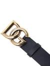 DG Gold Hardware Belt Black - DOLCE&GABBANA - BALAAN.