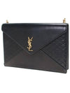 Women's Monogram Gabi Quilted Chain Shoulder Bag Black - SAINT LAURENT - BALAAN 3