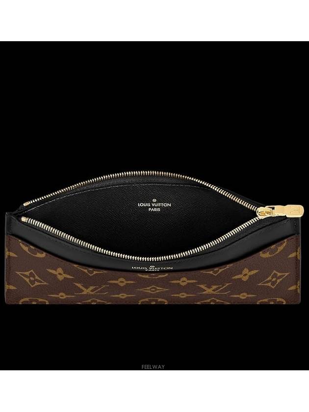 Slim Monogram Card Wallet Brown - LOUIS VUITTON - BALAAN 4