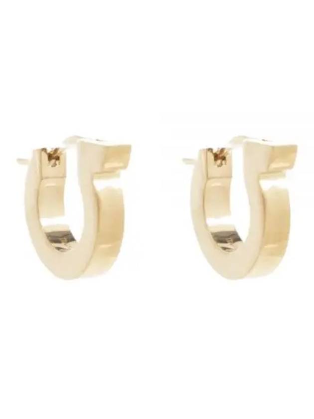 Gancini Hoop Earrings Gold - SALVATORE FERRAGAMO - BALAAN 2