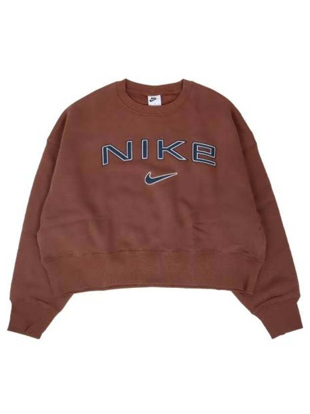 Sportswear Phoenix Fleece Sweatshirt Red Sepia - NIKE - BALAAN 1