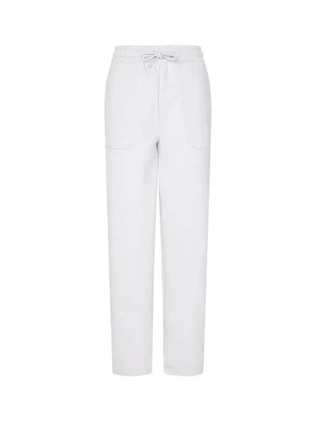 Women s Zipper Slit Drawstring Pants Light Gray 271332 - EMPORIO ARMANI - BALAAN 1