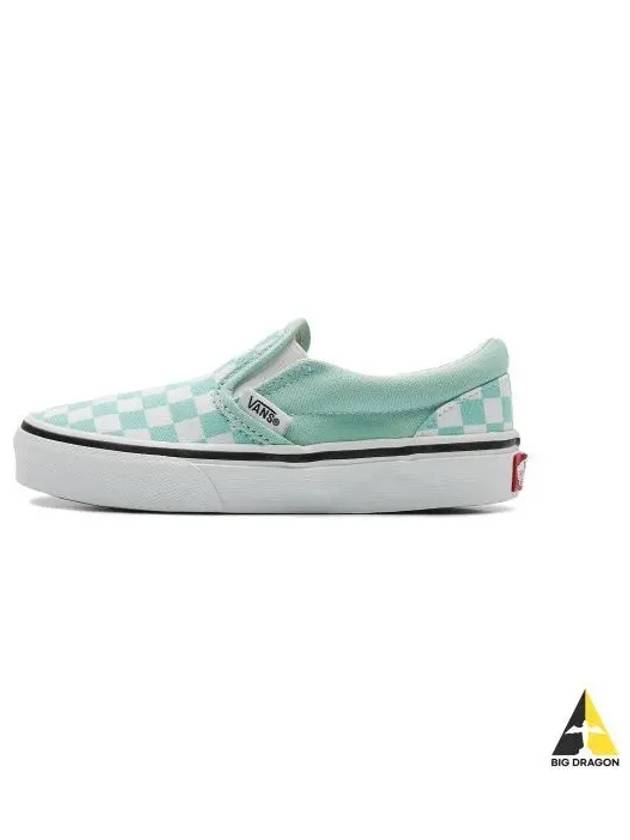 KIDS Classic Slip On Checkerboard Canal Blue - VANS - BALAAN 1