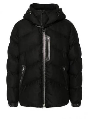 Wool Cashmere Down Jacket Black - TOM FORD - BALAAN 1