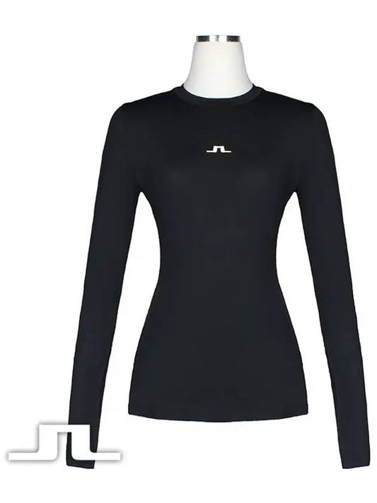 Golf Tekla Crew Neck Top GWJT07885 9999 Women's Tekla Crew Neck Top - J.LINDEBERG - BALAAN 2