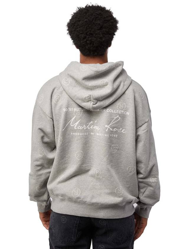 22FW Men's R Pattern Logo Hoodie Sweatshirt Gray CMRSS22602FJ GRAY STK - MARTINE ROSE - BALAAN 6