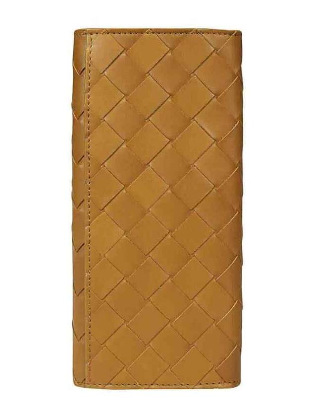 Intrecciato Calfskin Long Wallet Brown - BOTTEGA VENETA - BALAAN 1