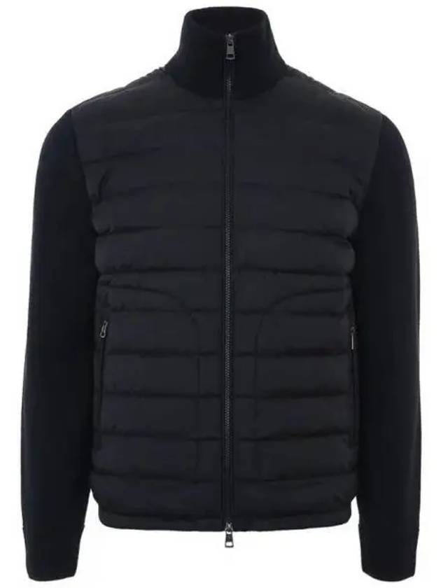 Logo patch padded wool zip jacket 270060 - MONCLER - BALAAN 1