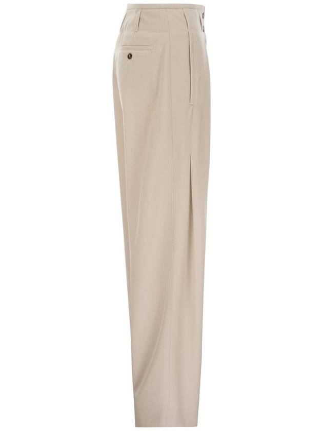 DINGEY - Loose-fitting trousers in wool blend - WEEKEND MAX MARA - BALAAN 3