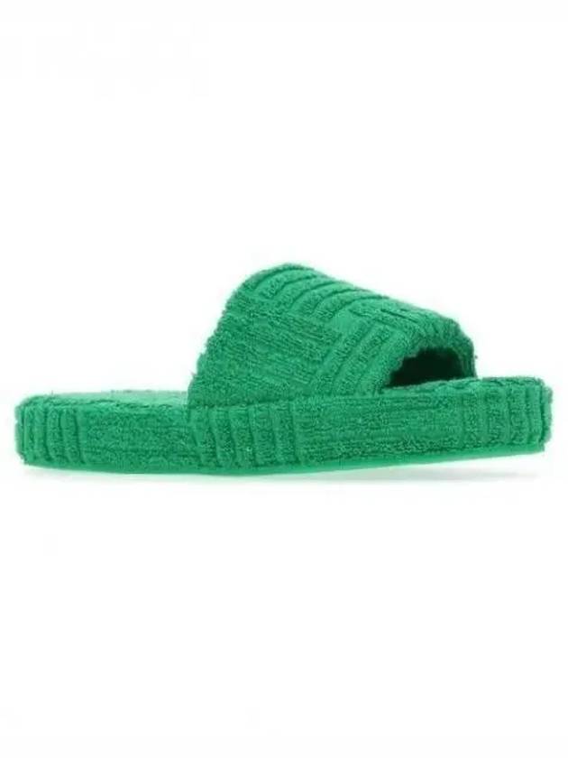 Terry Fabric Slippers Green - BOTTEGA VENETA - BALAAN 2