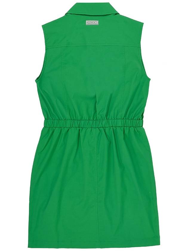 C23MOP002W Zip-up Pocket One Piece Green - CHUCUCHU - BALAAN 2