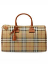 Medium Check Bowling Tote Bag Archive Beige Briar Brown - BURBERRY - BALAAN 2