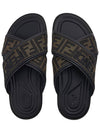 FF Logo Slipper Brown - FENDI - BALAAN 7