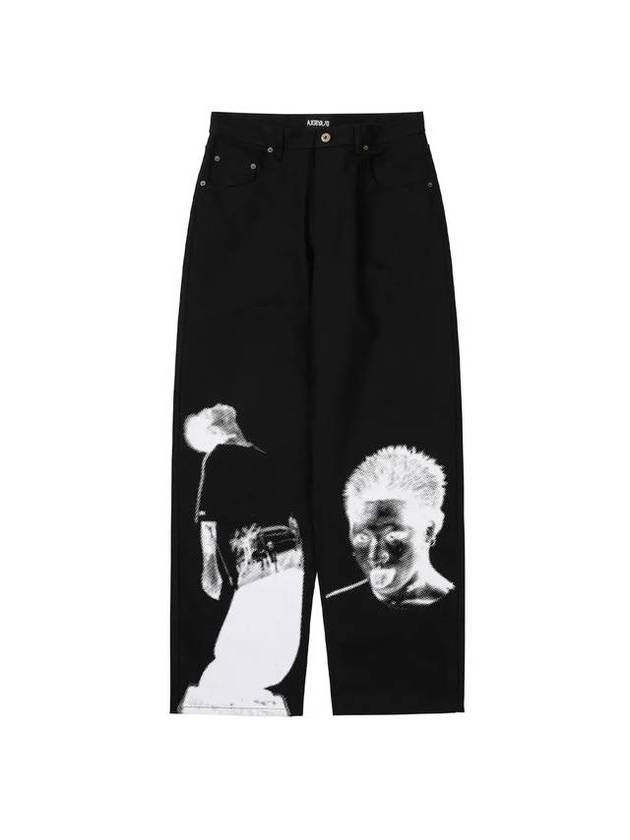 Taigan straight pants black - AJOBYAJO - BALAAN 1