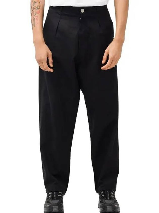 Men's Shadow Wide Pants Black - STONE ISLAND - BALAAN.