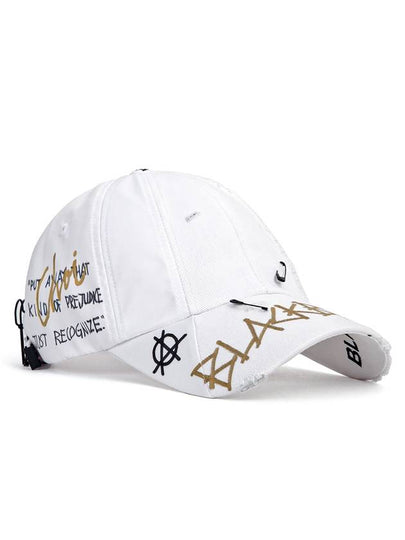 Ripped Custom Persona Graffiti Logo Cap White - BLACKBLOND - BALAAN 2