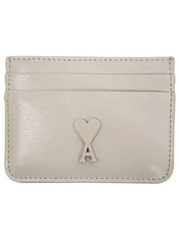 heart logo leather card holder 41194010 1095403 - AMI - BALAAN 1