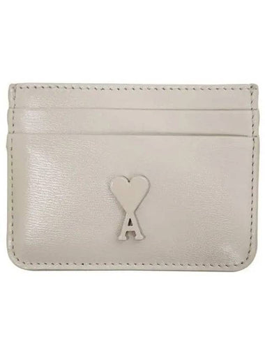 heart logo leather card holder 41194010 1095403 - AMI - BALAAN 1