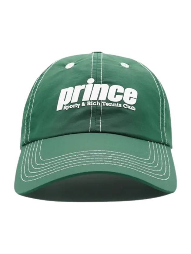 Prince Sporty Nylon Ball Cap Fine Green - SPORTY & RICH - BALAAN.