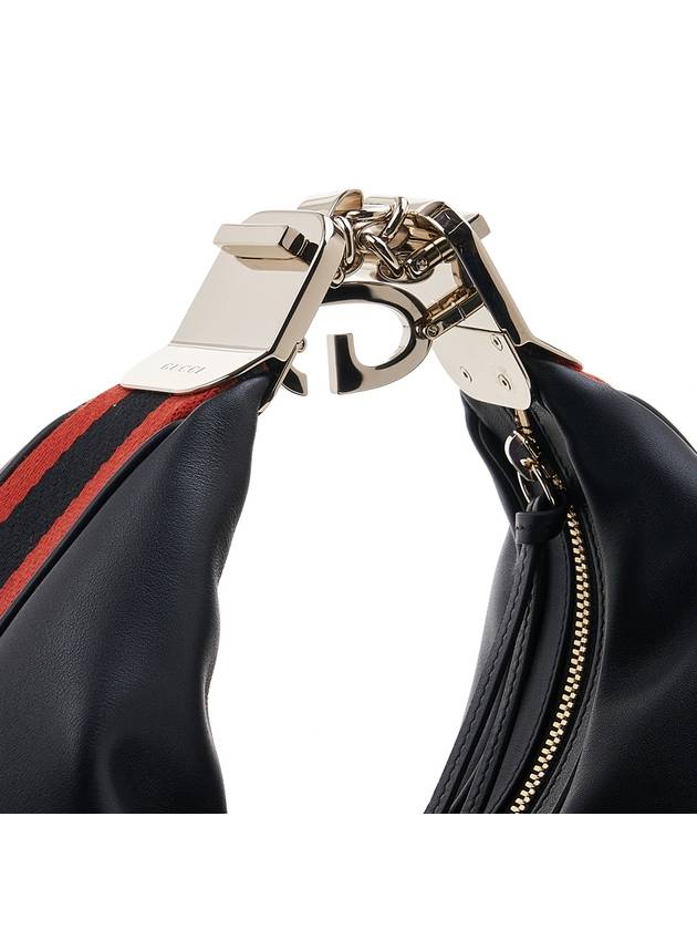 Attach Large Leather Shoulder Bag Black - GUCCI - BALAAN 10