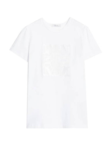 Parco Cotton Short Sleeve T-Shirt White - MAX MARA - BALAAN 1