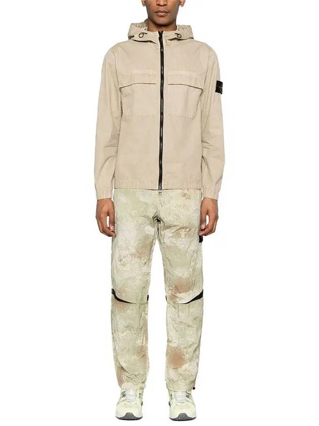 Wappen Old Effect Hooded Jacket Beige - STONE ISLAND - BALAAN 3