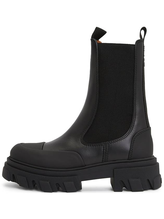 Leather Chelsea Boots Black - GANNI - BALAAN 5