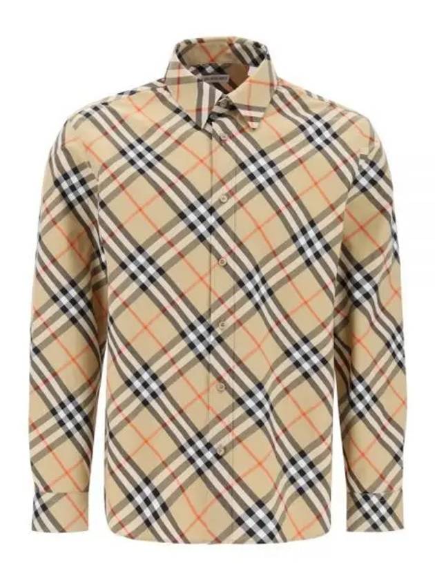 Vintage Check Long Sleeve Shirt Beige - BURBERRY - BALAAN 2