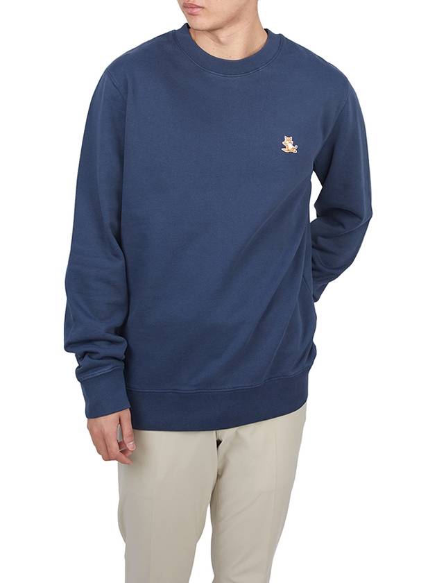 Chillax Patch Regular Sweatshirt Eclipse Blue - MAISON KITSUNE - BALAAN 5