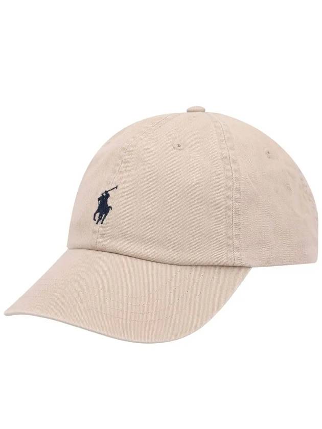 Embroidered Pony Ball Cap Beige - POLO RALPH LAUREN - BALAAN 3