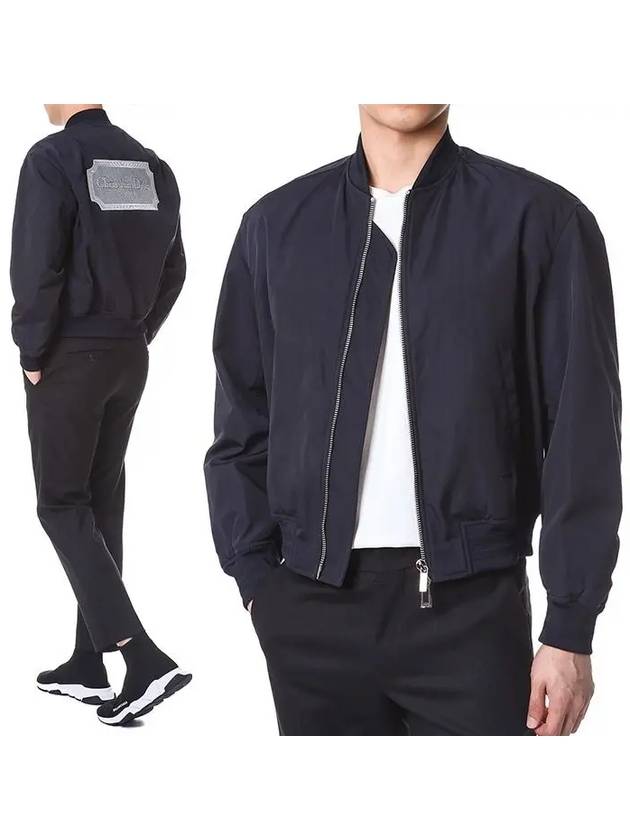 Couture Back Logo Bomber Jacket Navy - DIOR - BALAAN 2