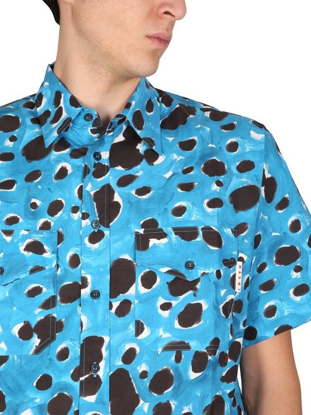 pop dot print short sleeve shirt - MARNI - BALAAN 5