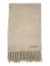 Wool Fringe Muffler Oatmeal Melange - ACNE STUDIOS - BALAAN 2