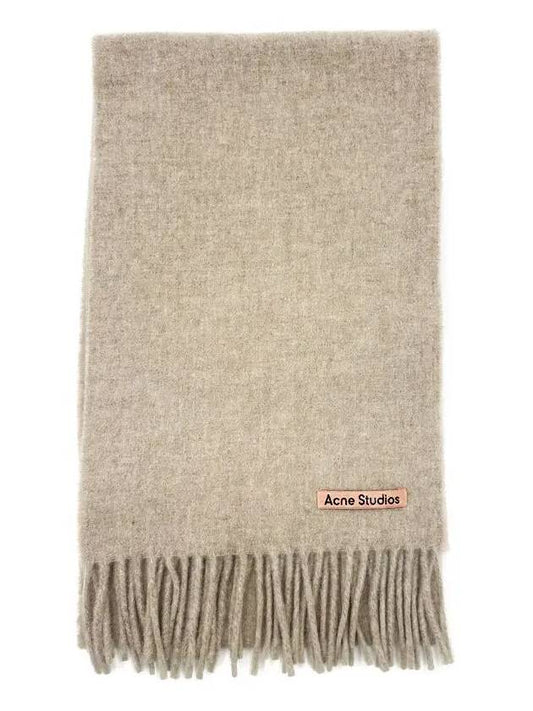 Wool Fringe Muffler Oatmeal Melange - ACNE STUDIOS - BALAAN 2