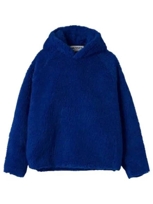 Fluffy Hooded Royal Blue T Shirt Hoodie - SUNNEI - BALAAN 1