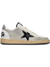 Ball Star Suede Star Laminate Low Top Sneakers Grey - GOLDEN GOOSE - BALAAN 2