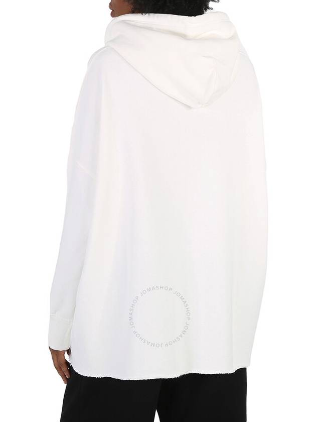 MM6 Maison Margiela Ladies Off White Oversize Fit Cotton Hoodie, Size Small - MAISON MARGIELA - BALAAN 3