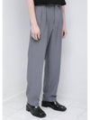 Men's Two Pleats Wide Pants Gray - BUTTON SEOUL - BALAAN 2