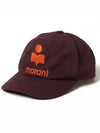 Tyron Logo Cotton Ball Cap Violet - ISABEL MARANT - BALAAN 3