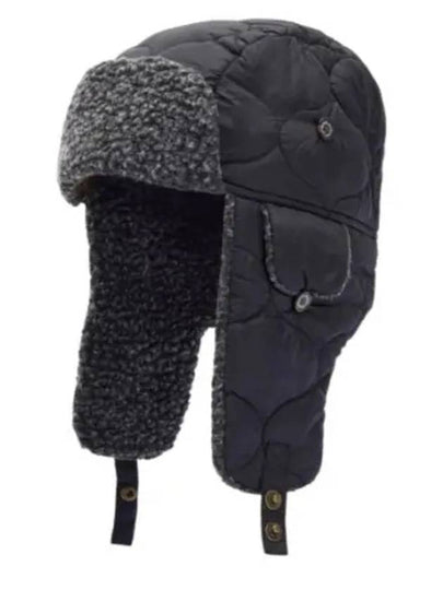 Sandbay Quilted Trapper Hat Black - BARBOUR - BALAAN 2