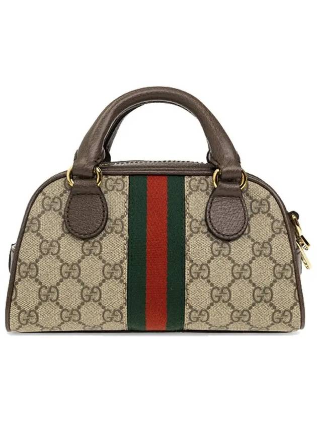 Ophidia Mini GG Top Handle Tote Bag Brown Beige - GUCCI - BALAAN 4