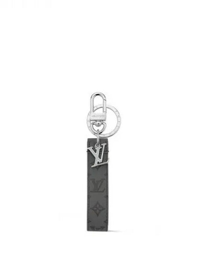 LV Shadow Dragonne Bag Charm Key Holder Grey - LOUIS VUITTON - BALAAN 2