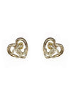 Heart CC Earrings Gold - CHANEL - BALAAN 1